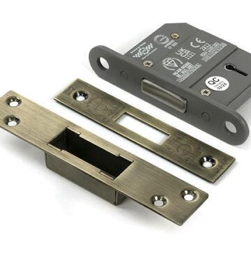 From The Anvil Aged Brass 2½” 5 Lever BS Dead Lock