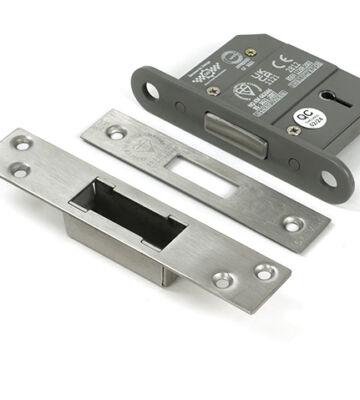From The Anvil Satin Chrome 2½” 5 Lever BS Dead Lock