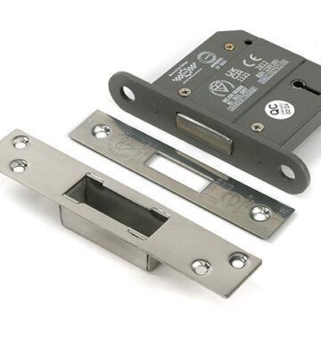 From The Anvil Polished SS 3″ 5 Lever BS Dead Lock KA