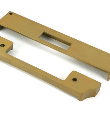 From The Anvil Satin Brass ½” Rebate Kit for Euro Dead Lock