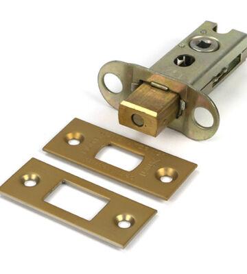 From The Anvil Satin Brass 2½” Heavy Duty Tubular Deadbolt