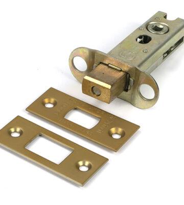 From The Anvil Satin Brass 3″ Heavy Duty Tubular Deadbolt