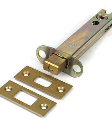 From The Anvil Satin Brass 5″ Heavy Duty Tubular Deadbolt