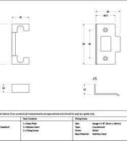 From The Anvil Polished Chrome ½" Rebate Kit for Deadbolt - Image 2