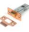 From The Anvil Polished Bronze 2½" Tubular Mortice Latch