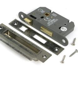 From The Anvil Pewter 2½" Heavy Duty Bathroom Mortice Lock - Image 3
