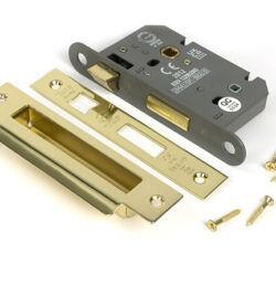From The Anvil Polished Brass 2½" Heavy Duty Bathroom Mortice Lock - Image 3