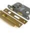 From The Anvil Satin Brass 2½" Heavy Duty Bathroom Mortice Lock