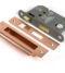 From The Anvil Polished Bronze 2½" Heavy Duty Bathroom Mortice Lock