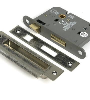 From The Anvil Pewter 3″ Heavy Duty Bathroom Mortice Lock