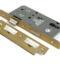 From The Anvil Satin Brass Euro Din Sash Lock - 60mm Backset/72mm Centre