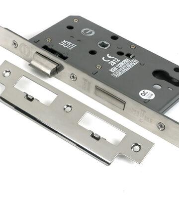 From The Anvil Polished Chrome Euro Din Sash Lock – 60mm Backset/72mm Centre