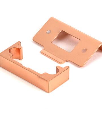 From The Anvil Polished Bronze ½” Rebate Kit for Tubular Mortice Latch