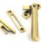 From The Anvil Aged Brass Locking Art Deco Fastener - RH