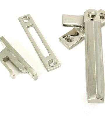 From The Anvil Polished Nickel Locking Art Deco Fastener – RH