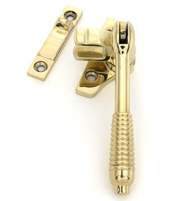 From The Anvil Polished Brass Night-Vent Locking Reeded Fastener (Steel Window)