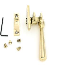 From The Anvil Polished Brass Night-Vent Locking Newbury Fastener (Steel Window) - Image 4