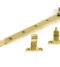 From The Anvil Polished Brass 10" Avon Stay (Steel Window)