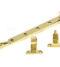 From The Anvil Polished Brass 10" Reeded Stay (Steel Window)