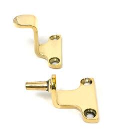From The Anvil Polished Brass 8" Newbury Stay (Steel Window) - Image 5