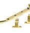 From The Anvil Polished Brass 8" Newbury Stay (Steel Window)