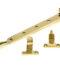 From The Anvil Polished Brass 10" Newbury Stay (Steel Window)