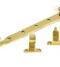 From The Anvil Polished Brass 10" Monkeytail Stay (Steel Window)