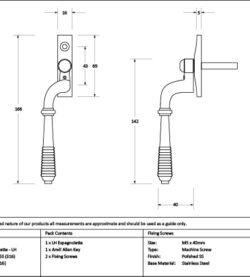 From The Anvil Polished Marine SS (316) Reeded Espag - LH - Image 2