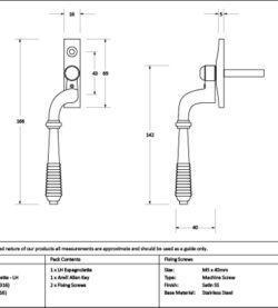 From The Anvil Satin Marine SS (316) Reeded Espag - LH - Image 2