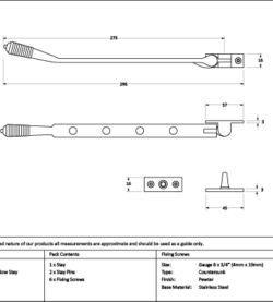 From The Anvil Pewter 10" Reeded Stay - Image 2