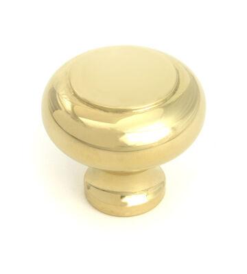 From The Anvil Polished Brass Regency Cabinet Knob – Large