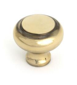 From The Anvil Aged Brass Regency Cabinet Knob - Large