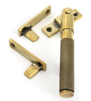 From The Anvil Aged Brass Night-Vent Locking Brompton Fastener