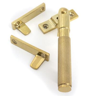 From The Anvil Polished Brass Night-Vent Locking Brompton Fastener