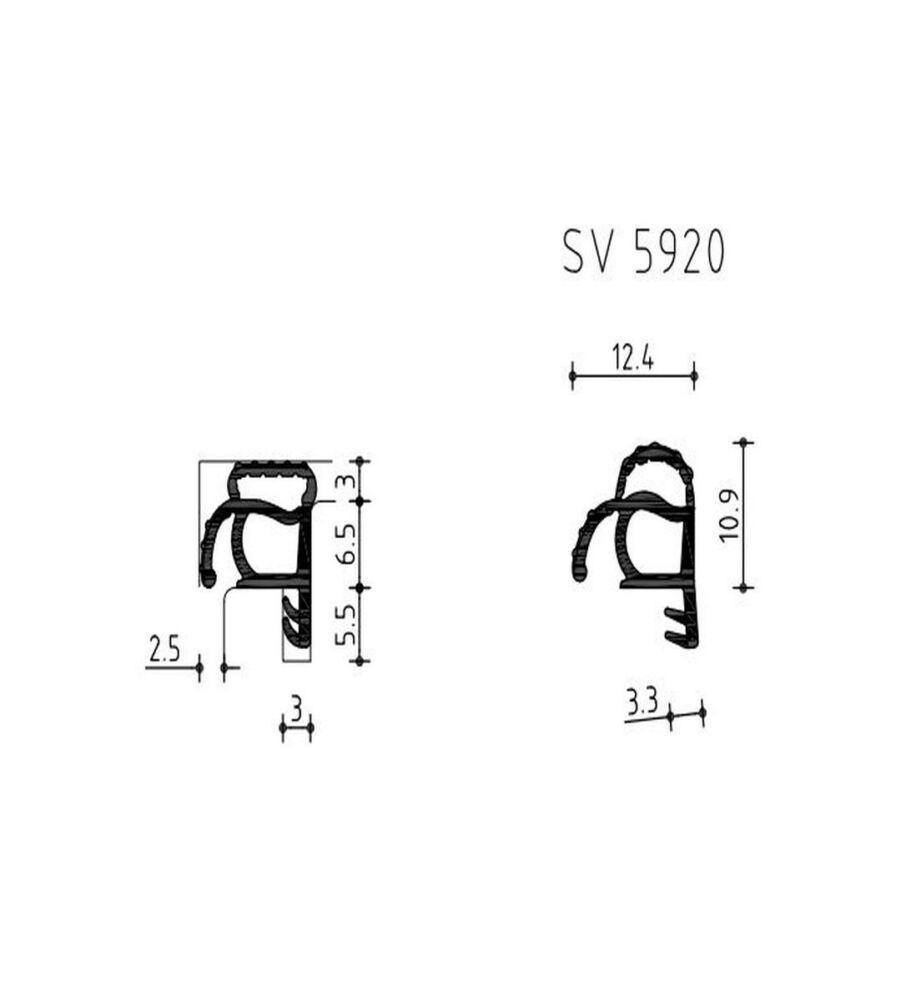 Deventer SV5920 White Sash & Case Seal 96mtr - Image 2