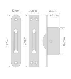 Endurance 2" Square Satin Chrome Pulley Wheel SP021SC - Image 3