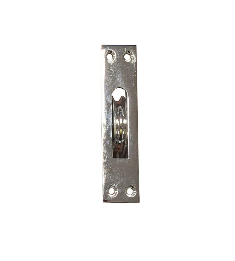 Endurance 2" Square Polished Chrome Pulley Wheel SP021PC
