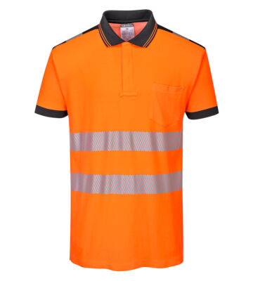 Portwest PW3 Hi-Vis Cotton Comfort Polo Shirt S/S