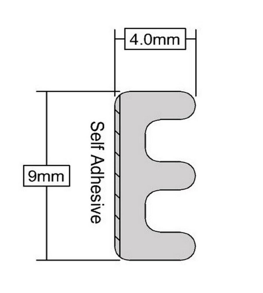 E Strip White Draftstrip 10mtr Coil 05SG033 - Image 4