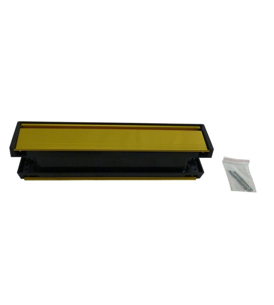 UAP Framemaster 12'' Anti Vandal Letterplate Gold Anodised - Image 2