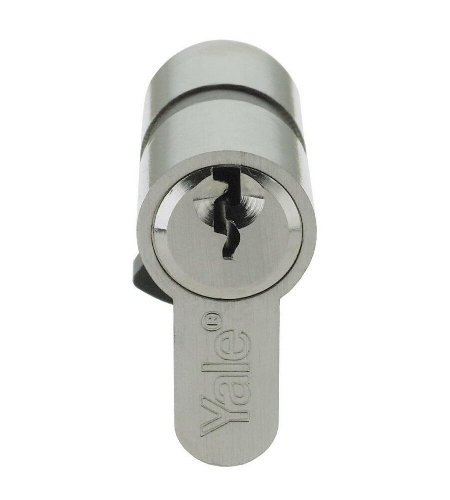 Yale 6 Pin Euro Profile Cylinder Lock Nickle 45/10/45 Keyed Alike in pairs c/w 6 - Image 2