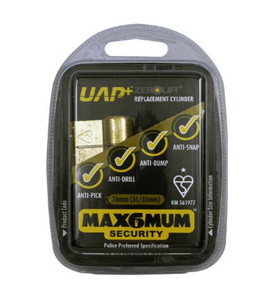 UAP Anti Snap Keyed Alike 45/55 Nickle Euro Profile Cylinder (pair) - Image 2