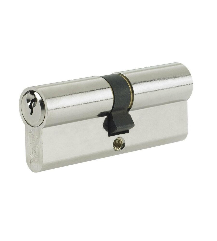 Yale 6 Pin Euro Profile Cylinder Lock Nickle 45/45 (90mm) c/w 3 Keys - Image 3