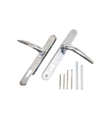 Endurance PVD Chrome Lever Door Handle 92mm PZ, 215mm Centres