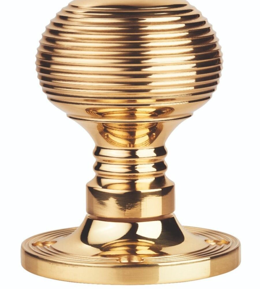 Carlisle Brass M1001 Queen Anne - Mortice Knob Otl (Polished Brass) 59mm - Pair
