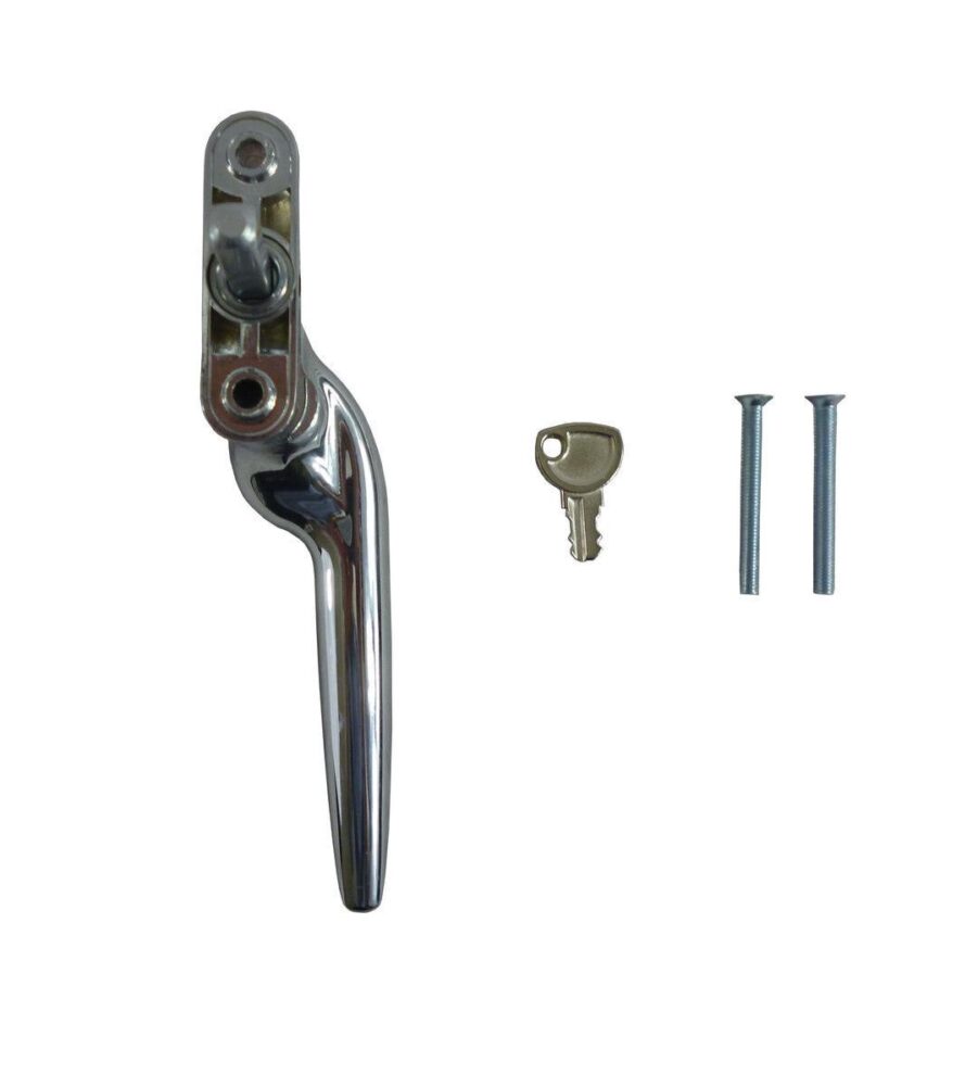Trojan Hardware Sparta Polished Chrome Locking 40mm Spindle LH Espag Window Hand - Image 3