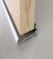 Stormguard 72mm Slimline Outward Opening Weatherbar c/w Deflector 2000mm Silver
