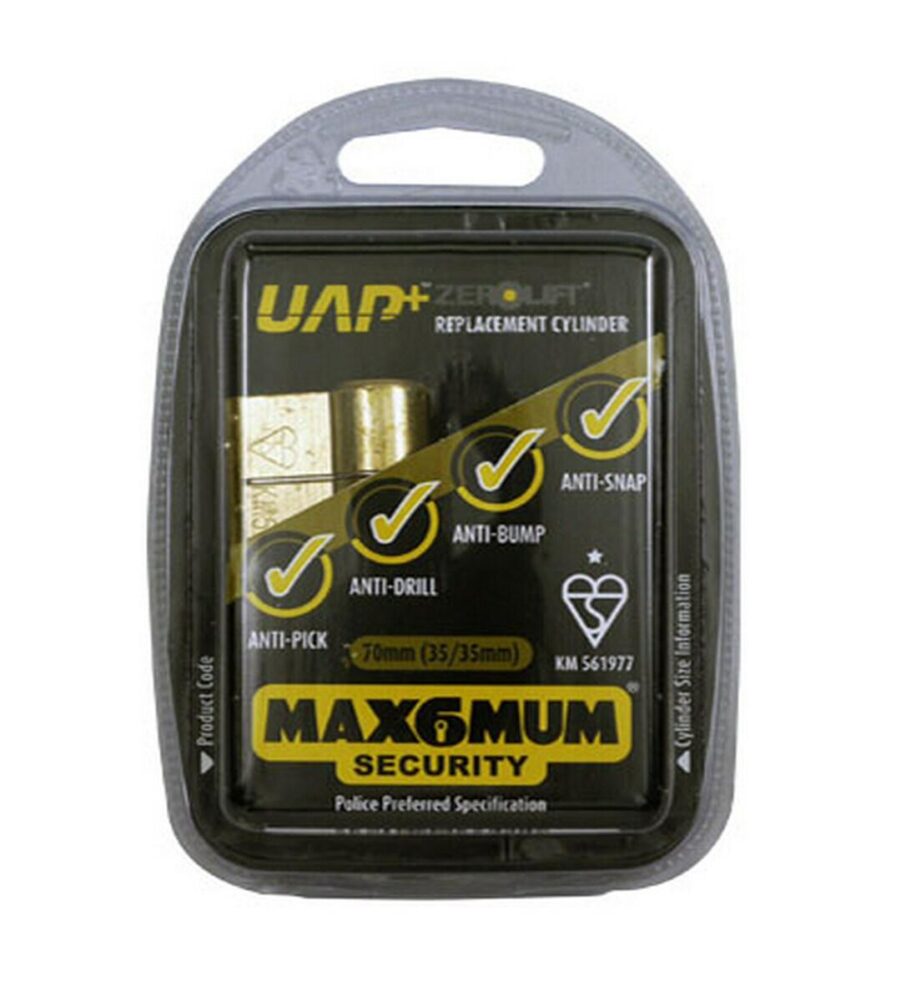 UAP Anti Snap Keyed Alike 45/50 (95mm Overall) Euro Profile Nickle Cylinder (pai - Image 3