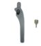 Sealco Timber Cockspur Window Handle Locking Satin Chrome Right Hand