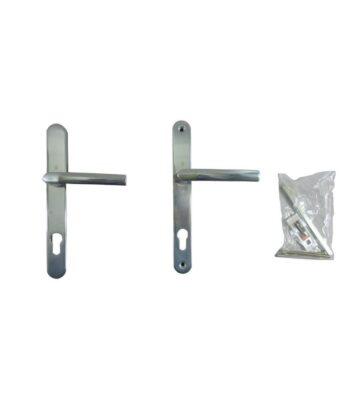 Hoppe Birmingham Long Backplate 3810N Polished Chrome 92mm PZ, 215mm Centres Doo